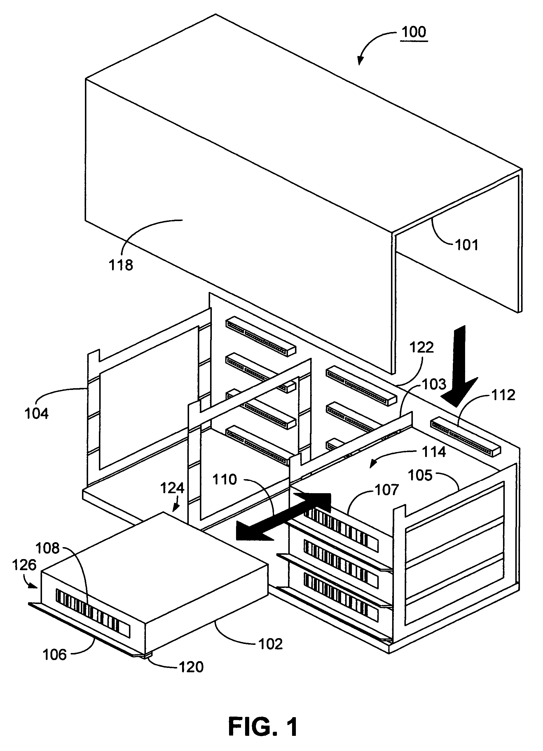 Combination storage extracting and biasing system
