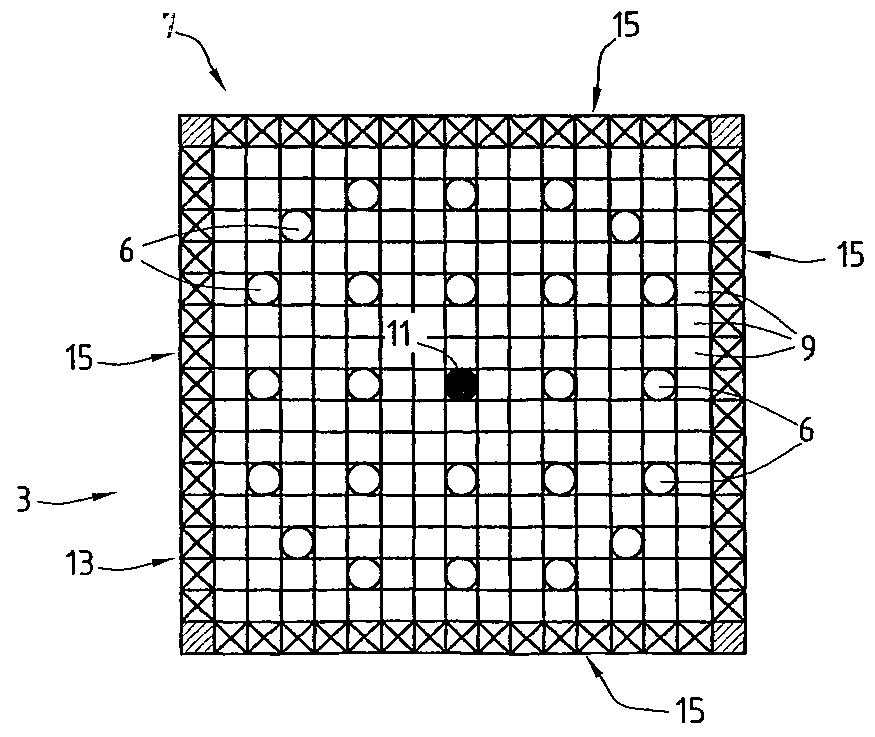 Fuel assembly for a pressurized water nuclear reactor containing plutonium-free enriched uranium