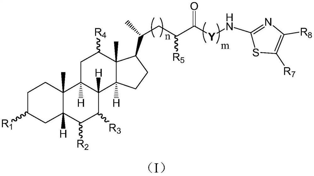 A bile acid derivative with antibacterial activity and its pharmaceutical composition