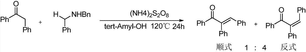 Preparation method of alpha, beta-diphenyl-1-aryl-acrylketone compound