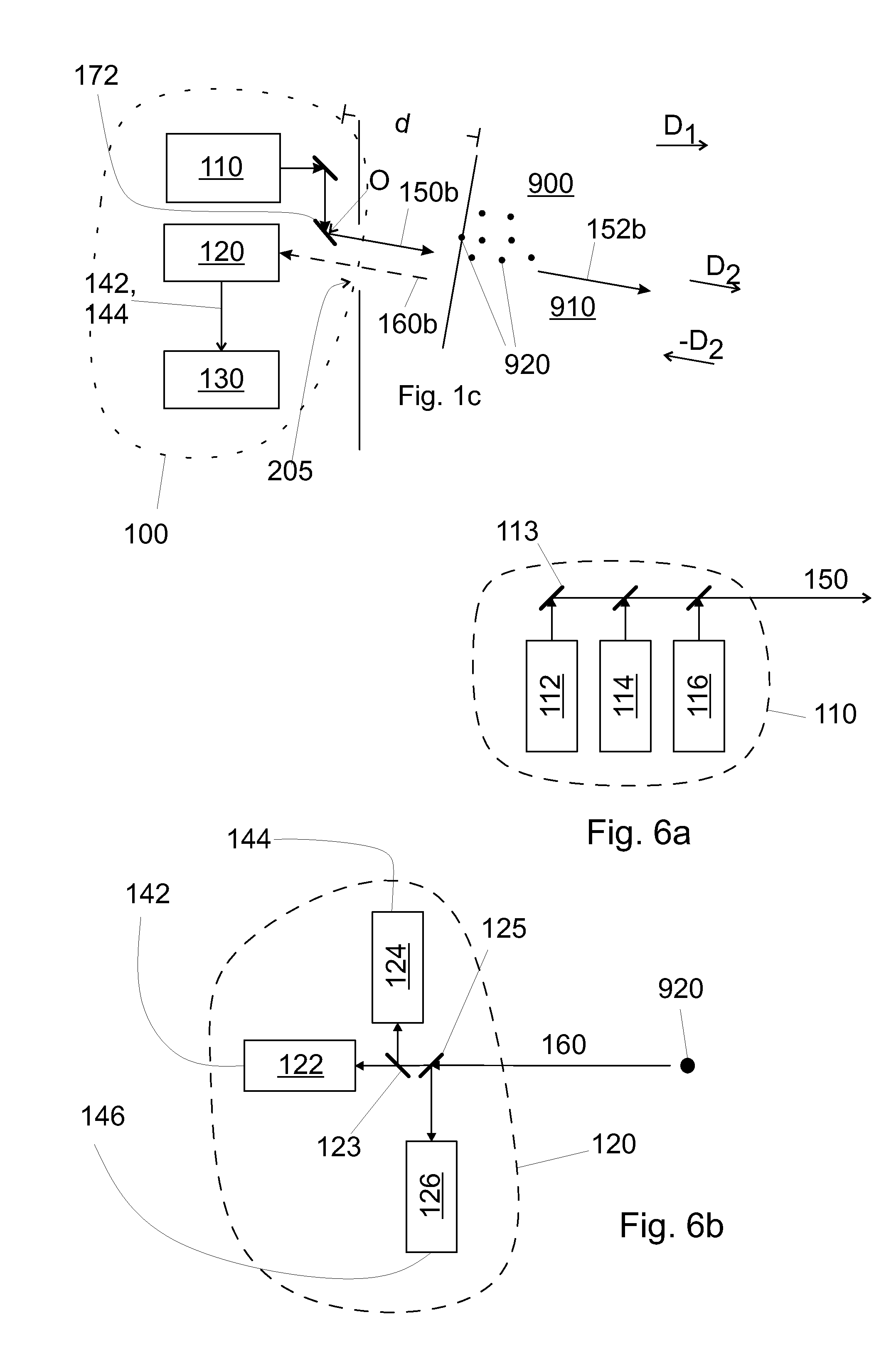 Method for measuring temperature, molecular number density, and/or pressure of a gaseous compound from a thermal device, and a thermal system