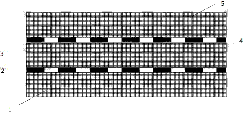 High temperature resistant radar wave absorption material based on double-layer metamaterials and preparation method thereof