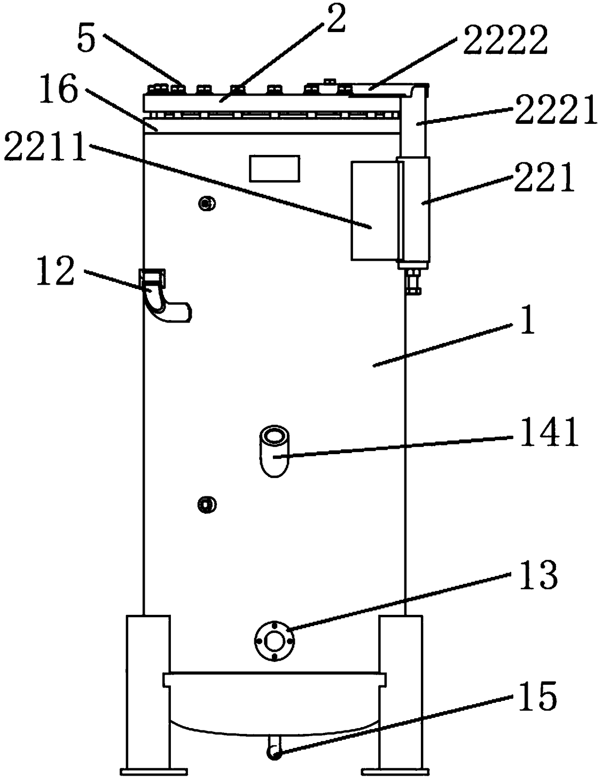 Oil-gas separation device