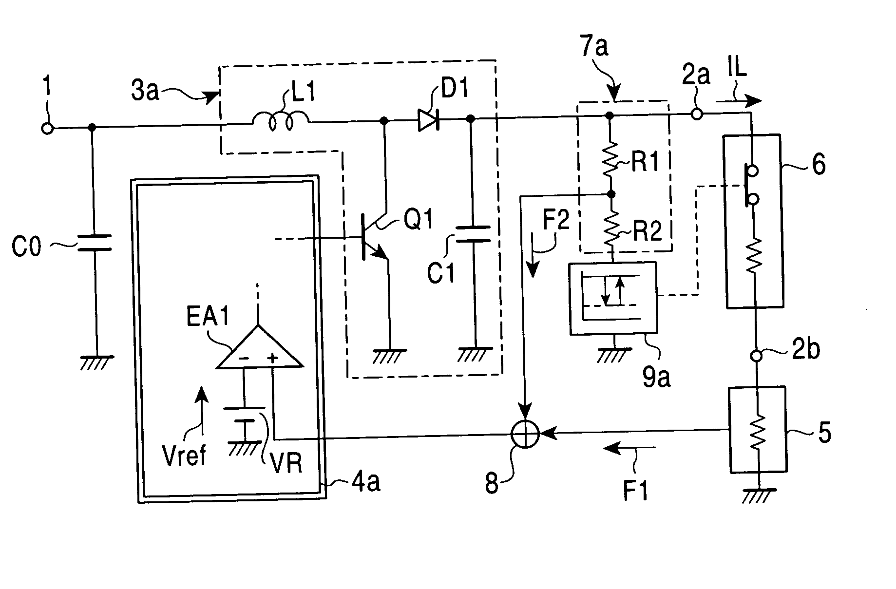 Switching-type constant current power supply device