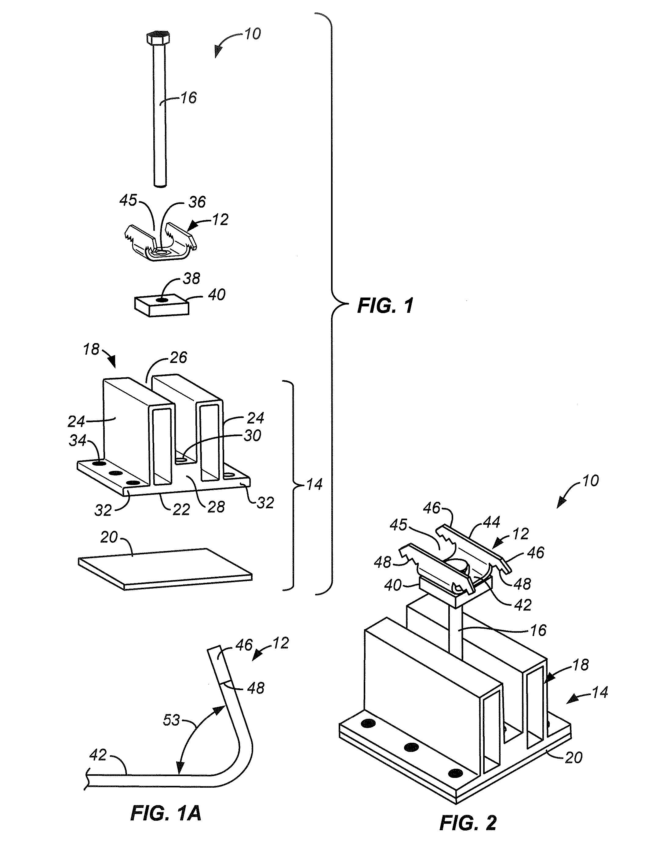 Photovoltaic Module Mounting Clip with Integral Grounding
