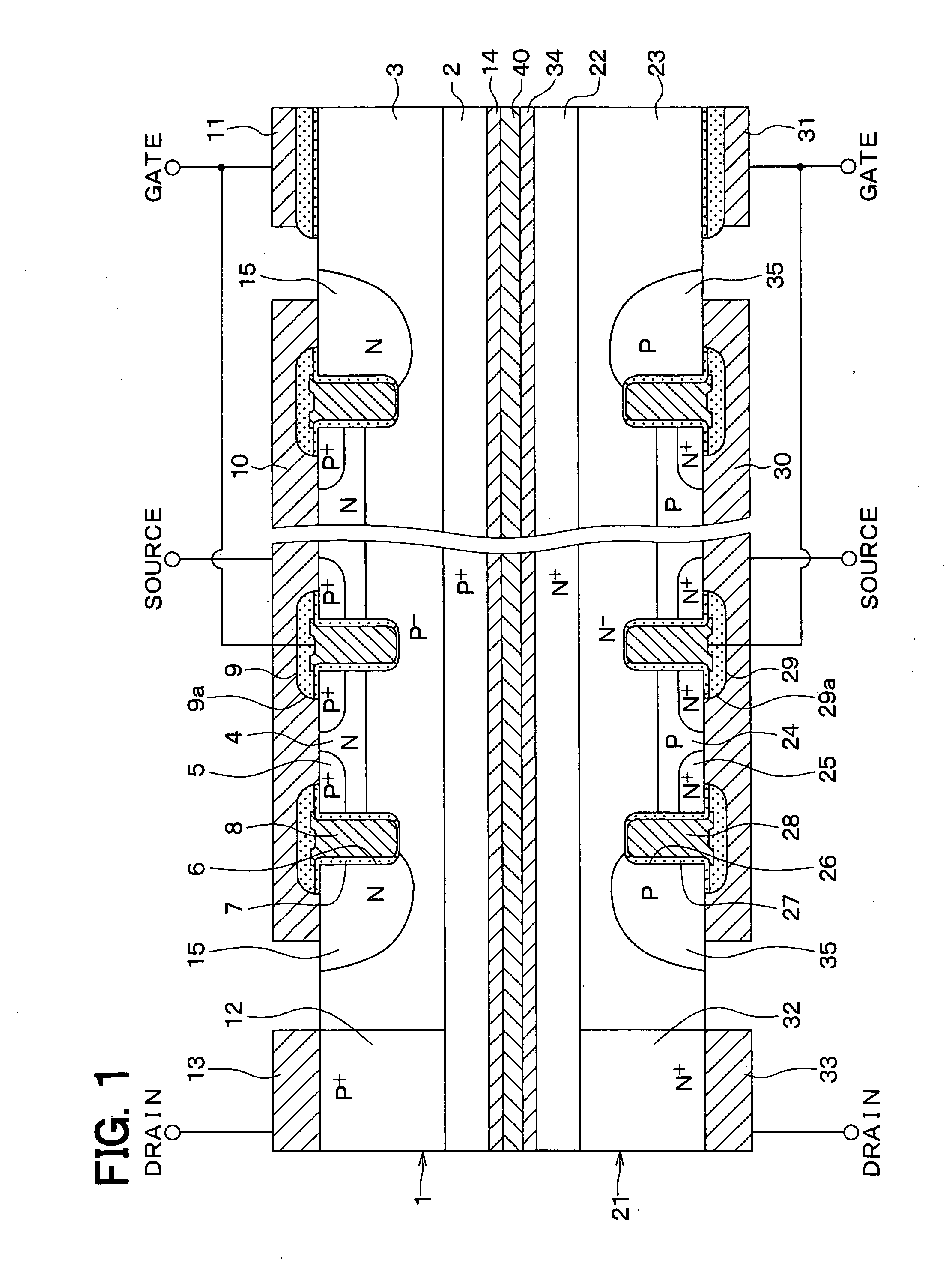 Semiconductor device including a plurality of chips and method of manufacturing semiconductor device