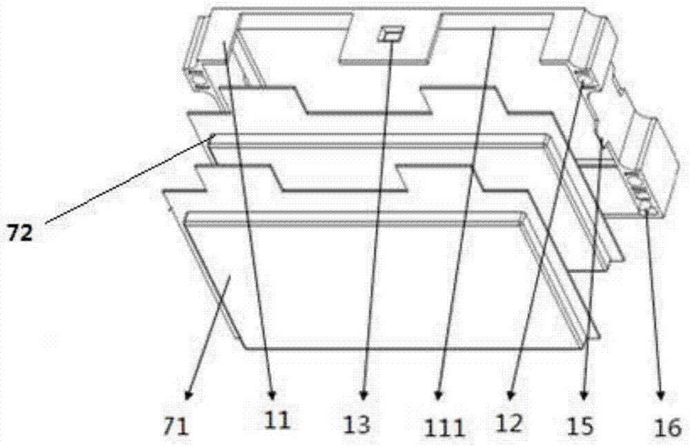 Soft-packaged battery module fixing structure