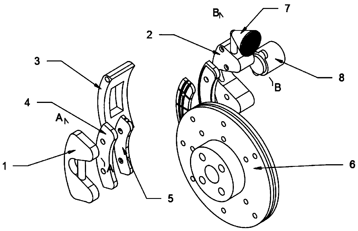 Disk brake pad for commercial vehicle