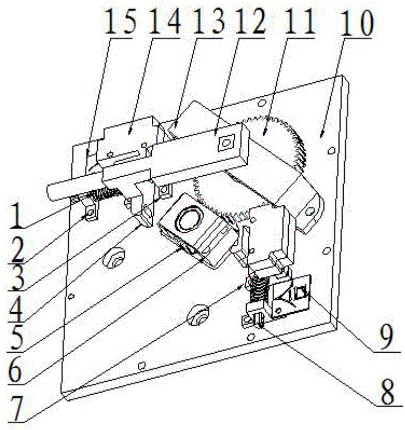 Manual isolation operation mechanism for GIS (gas isolated switchgear)