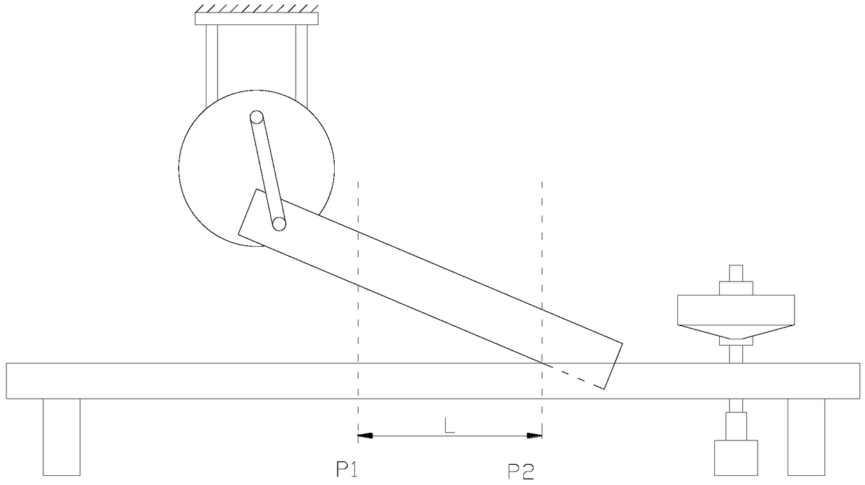 A swing type metal plate shearing machine for the production of electric telescopic doors