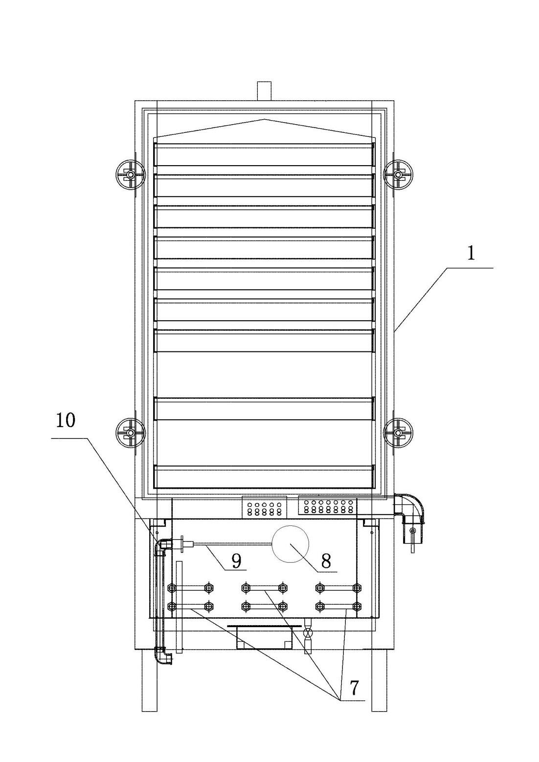 Rice steaming cabinet