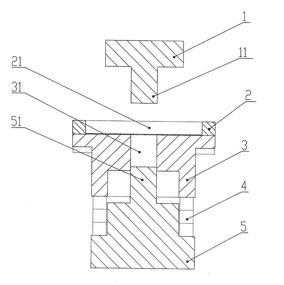 Device and method for cold press molding of diamond positioning arranging cutter