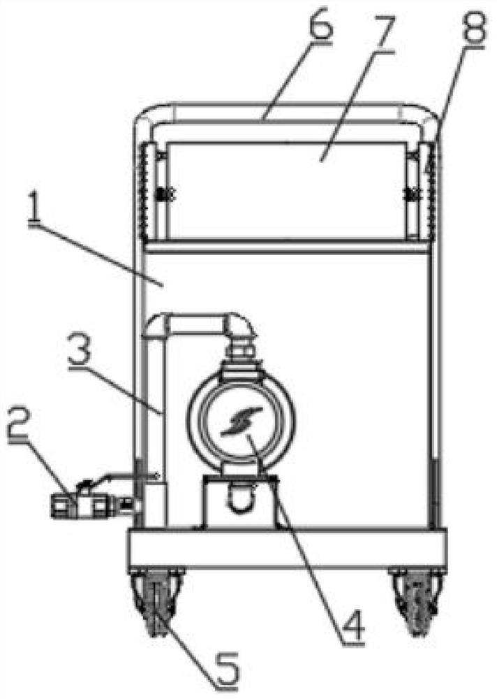 Rinsing and washing machine for poultry breeding, and use method of rinsing and washing machine