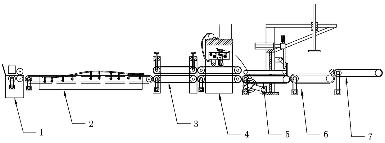 Folding, box nailing and stacking integrated machine for corrugated paper boxes