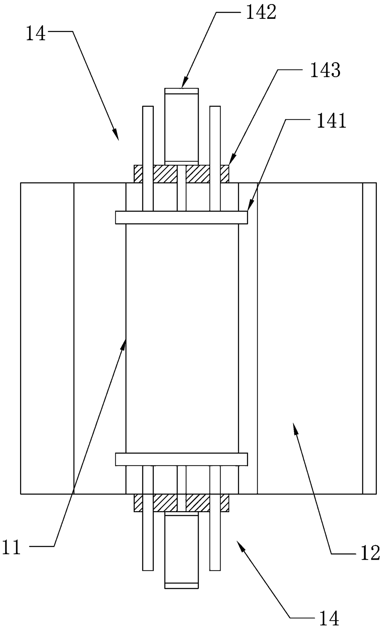 Folding, box nailing and stacking integrated machine for corrugated paper boxes