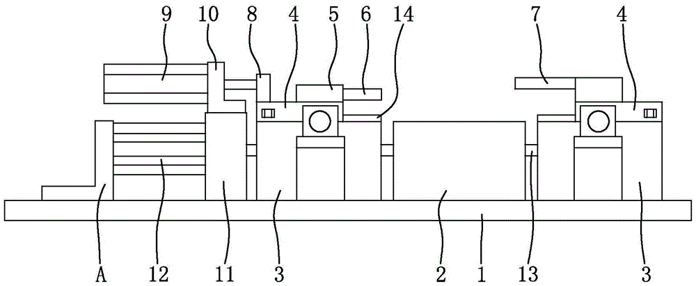 Pneumatic device for welding and positioning of intake manifold lower cover and middle cover