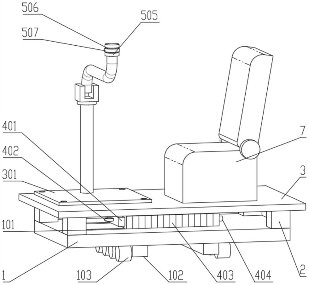 Panoramic shooting track device for film and television production