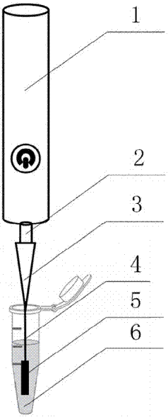 Hand-held self-ultrasonic solid-phase microextraction stick and using method thereof