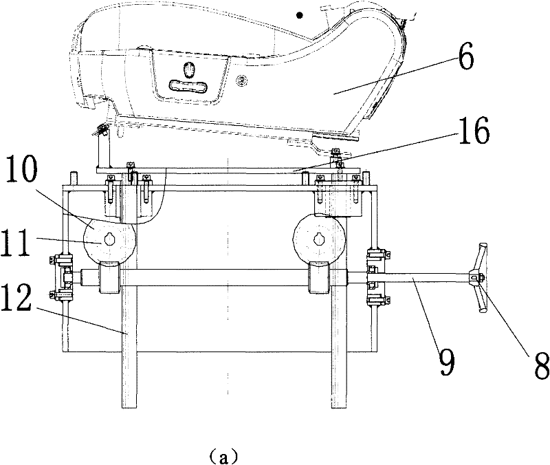 System and method for evaluating multiple-degree-of-freedom seat system and gear selecting/shifting and hand braking system