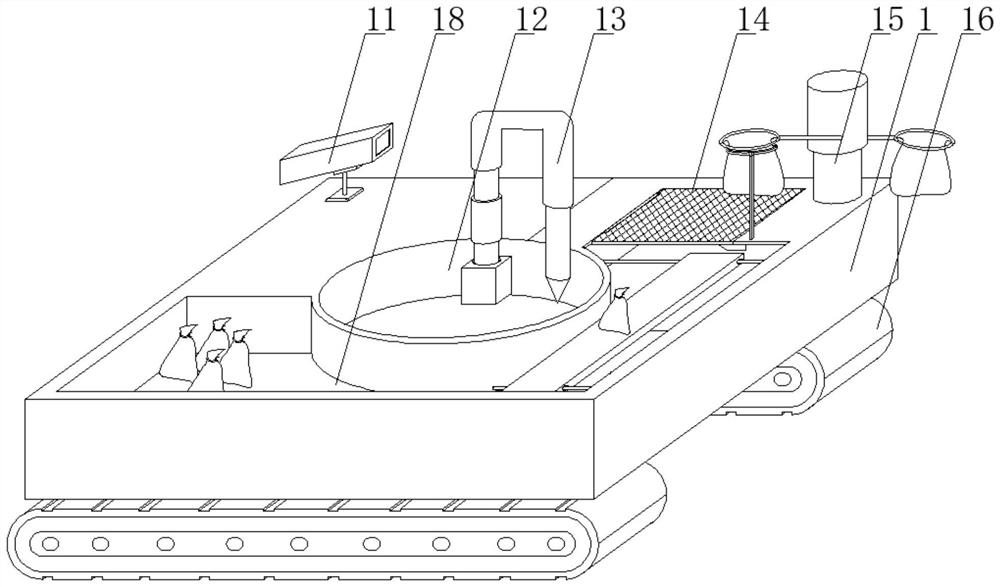 Automatic sampling equipment and method for surface soil in dry land