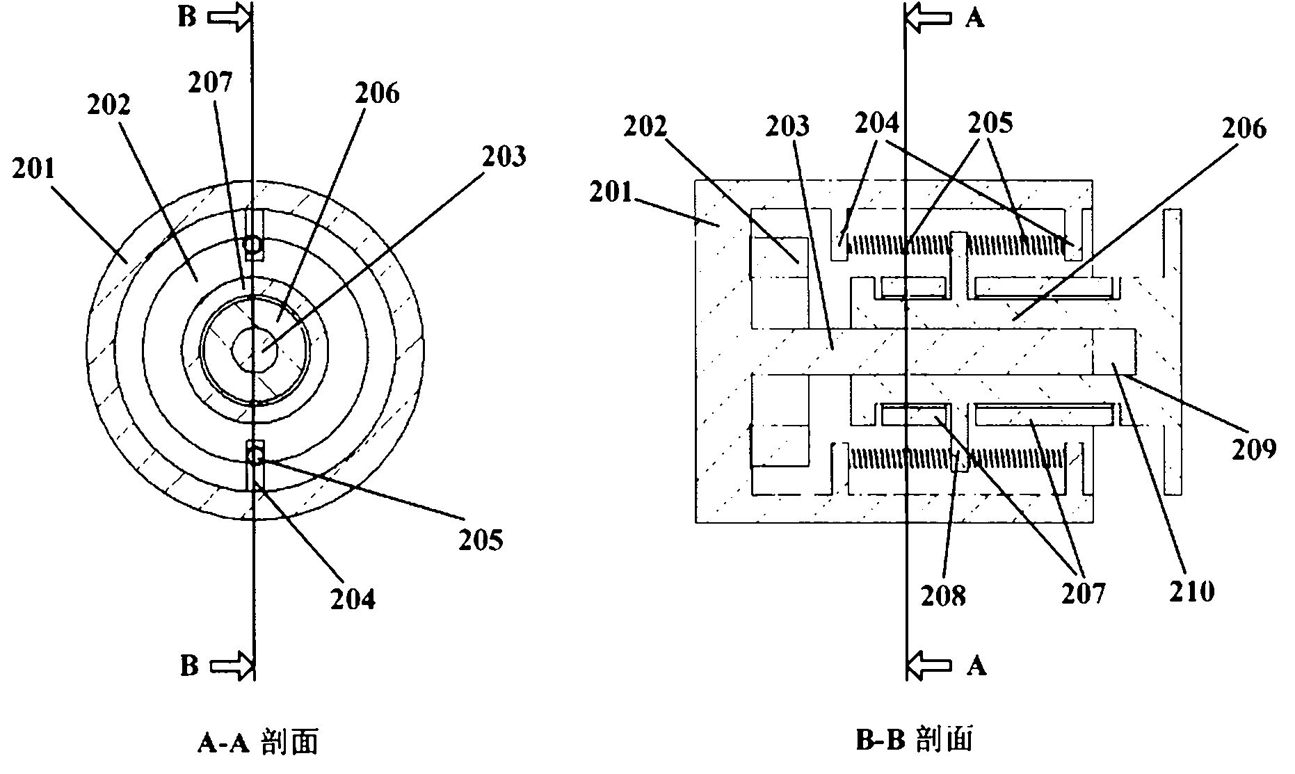 Magnetic control type stabilizing device for output power of all solid-state laser