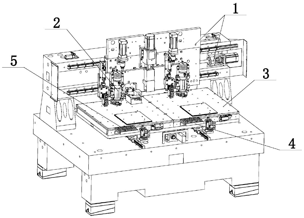 Automatic pin punching mechanism for PCB numerical control machine tool and pin punching method