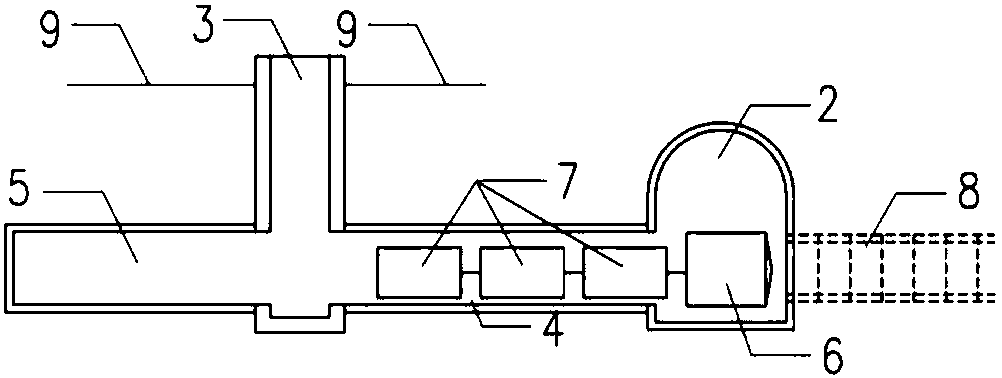 The construction method and structure of the side excavation excavation of shield tunneling with the combination of origin shaft and hoisting shaft in underground excavation construction