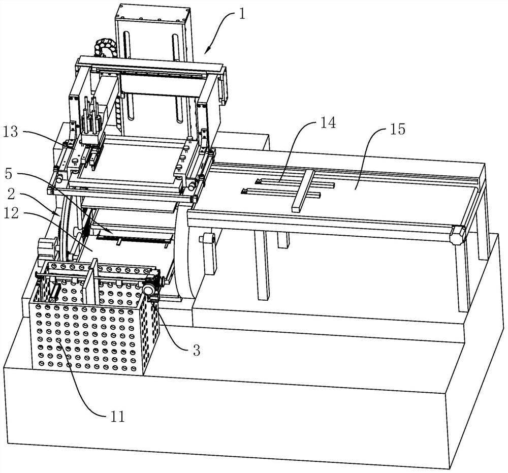 Automatic feeding device for intelligent screen printing machine and feeding method thereof