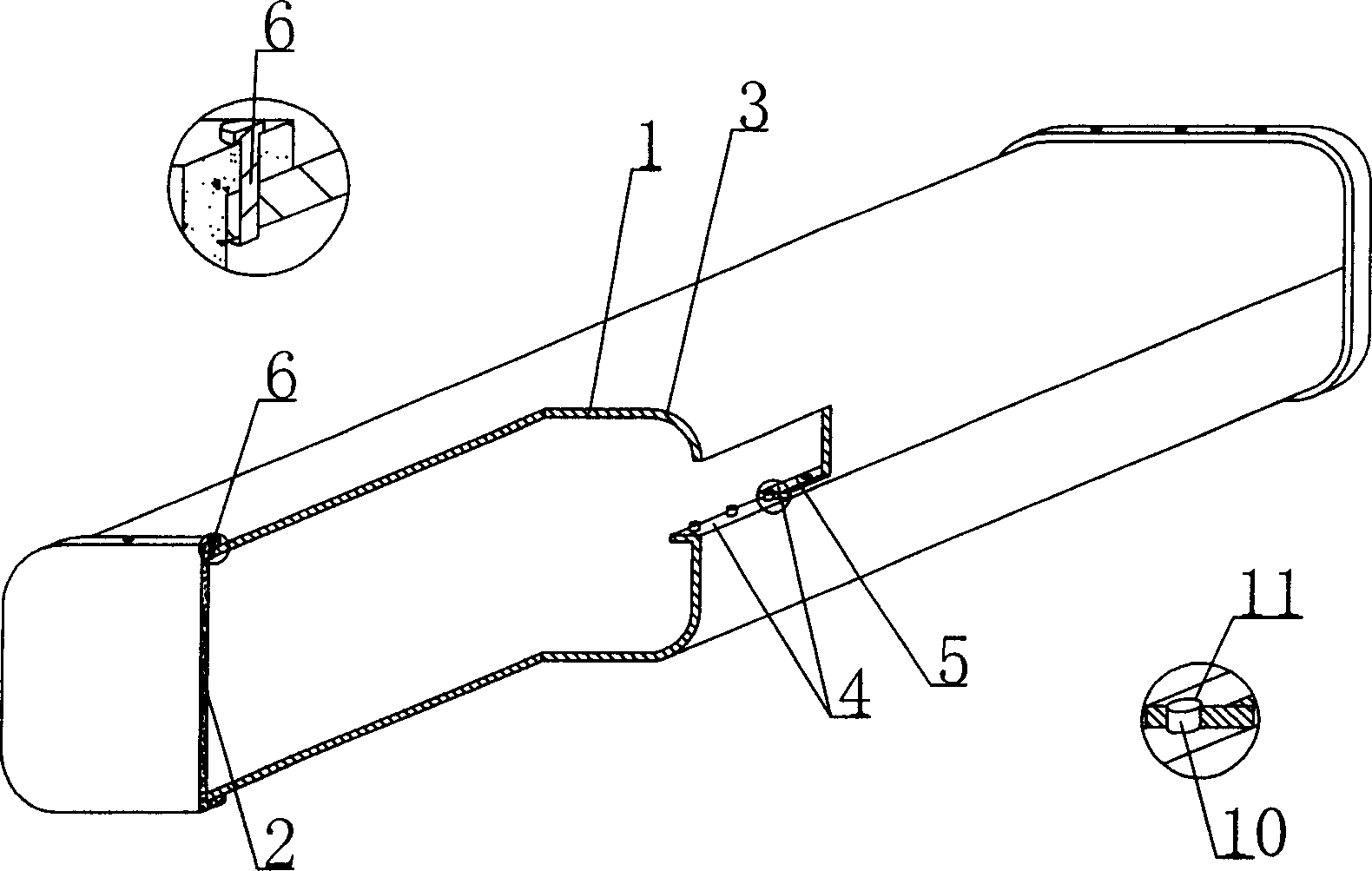 Plastic pipe with thin wall