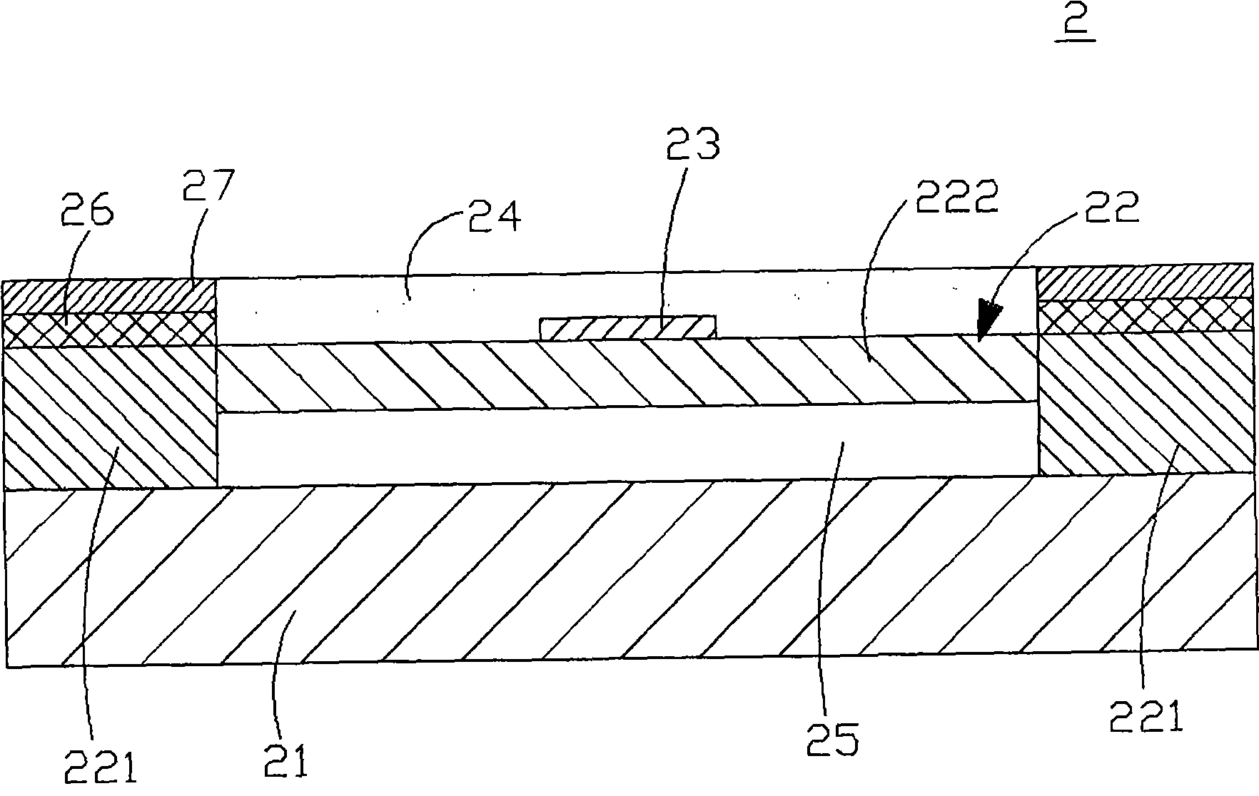 Surface bonding type film fuse structure and manufacturing method thereof