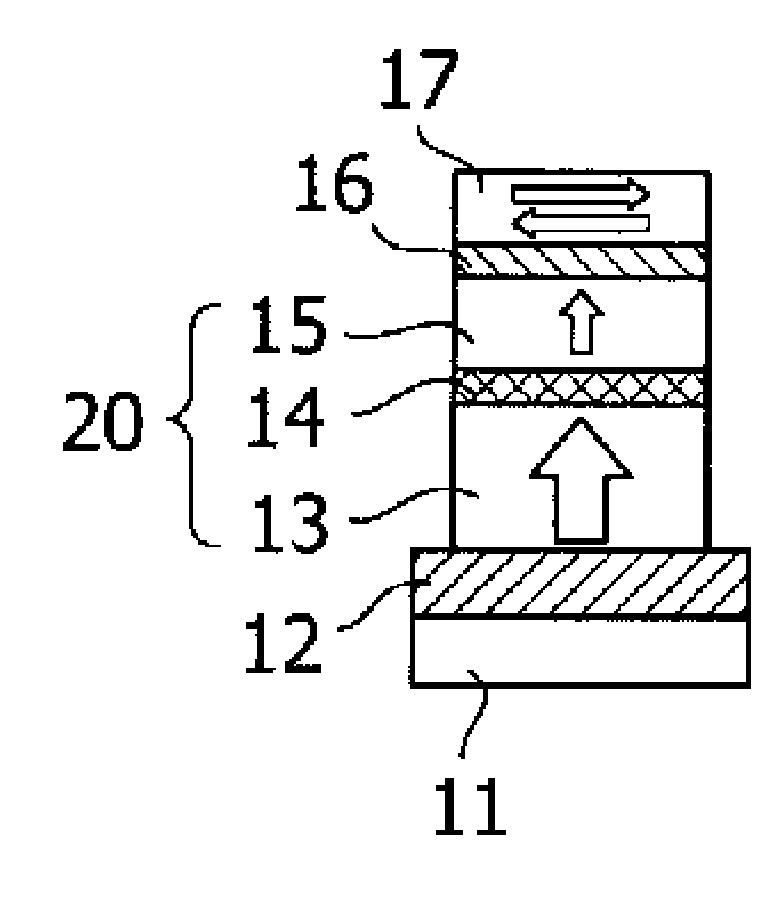 Magnetic memory element and driving method for same