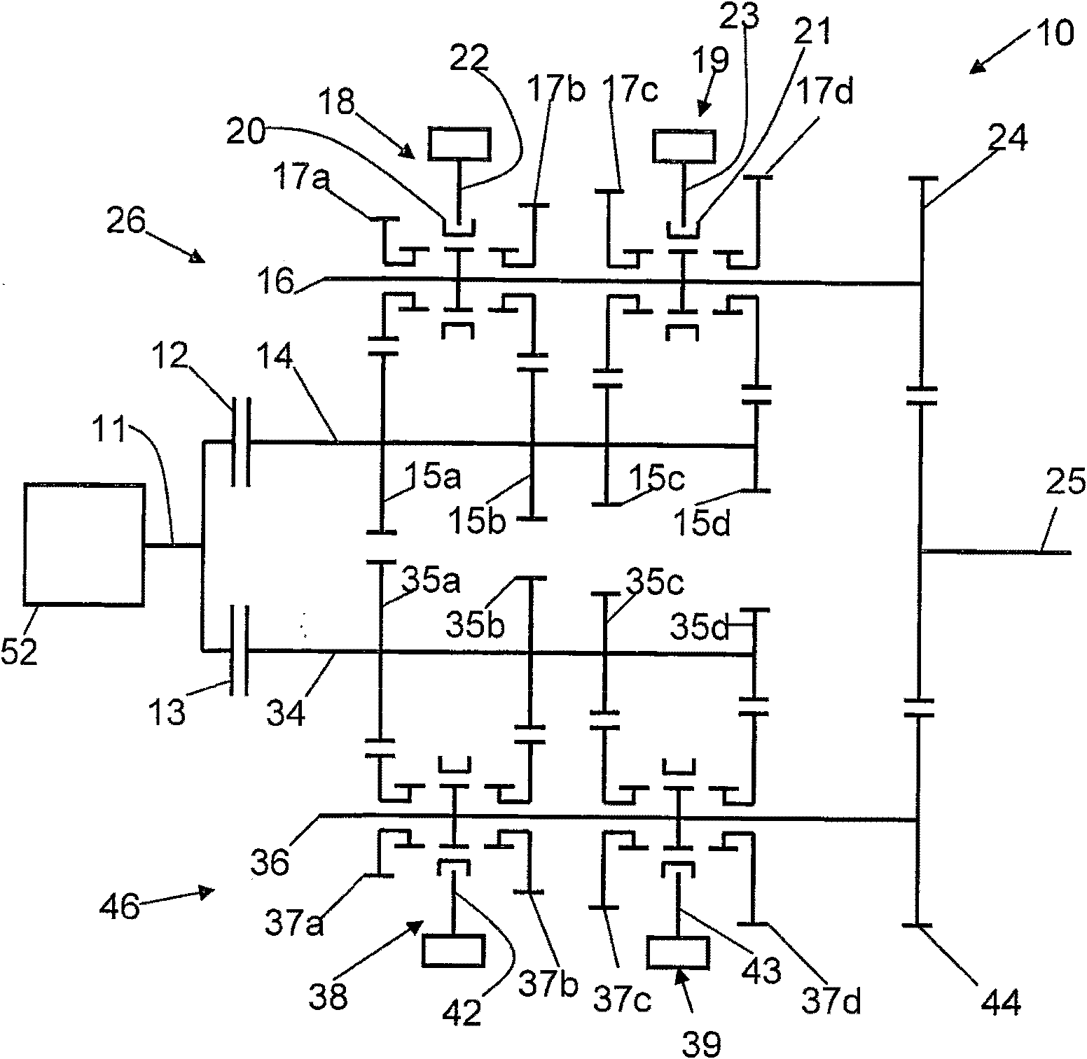 Control device for automatic gear transmission