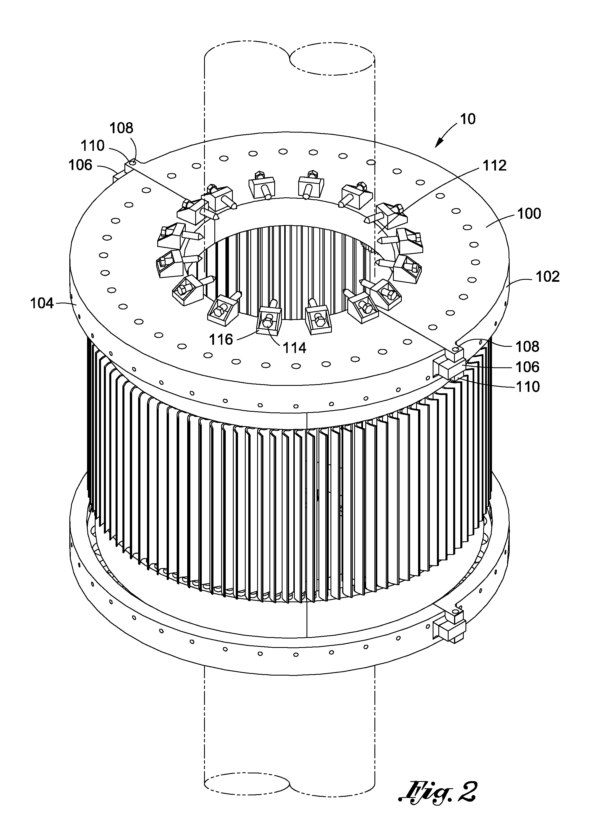 Split collar mountable wind turbine