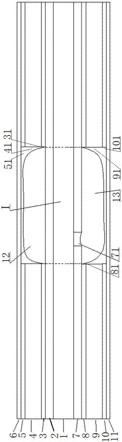 Soft and hard combined semi-finished product board, manufacturing method thereof and soft and hard combined board manufacturing method