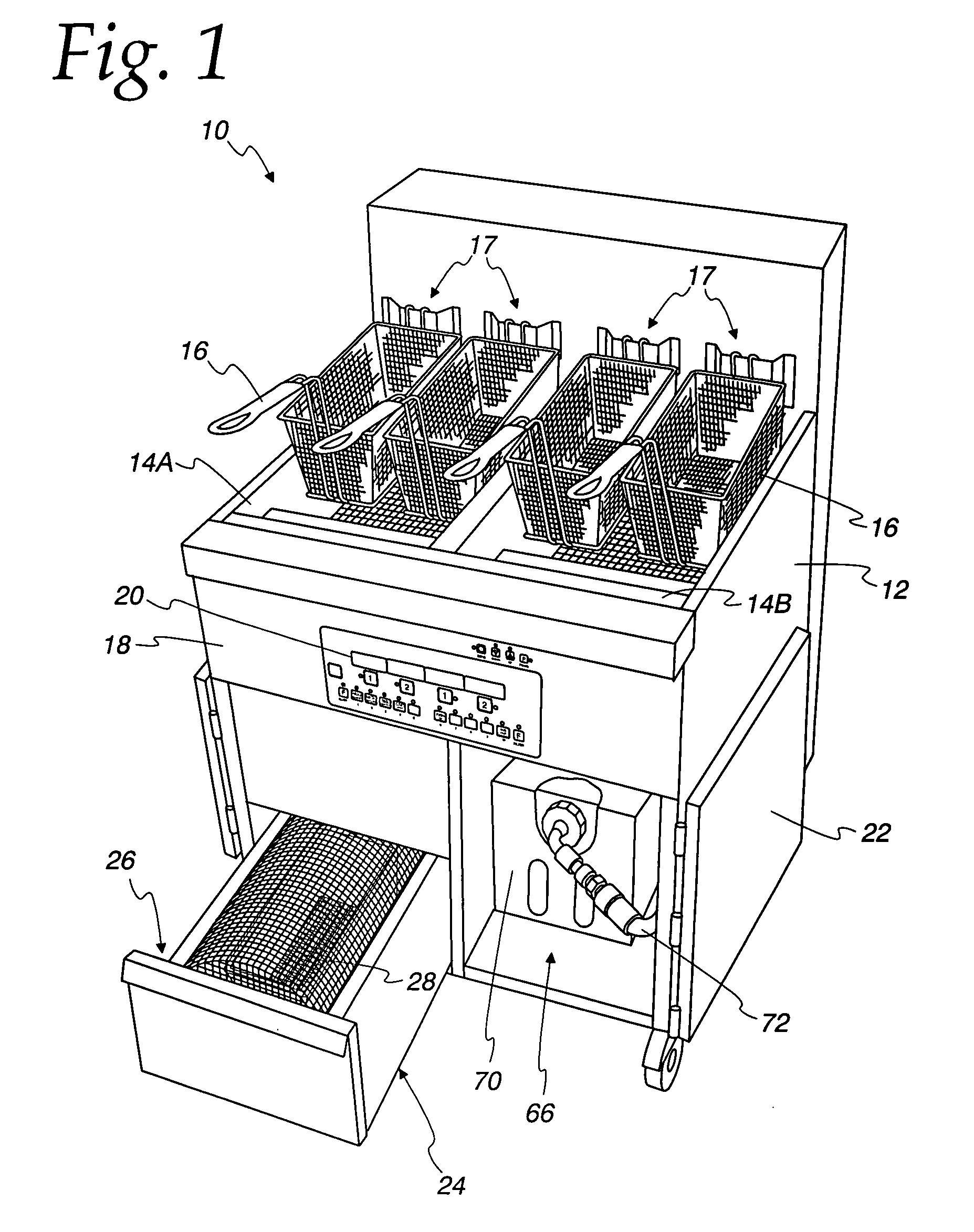 Low oil volume frying device and method