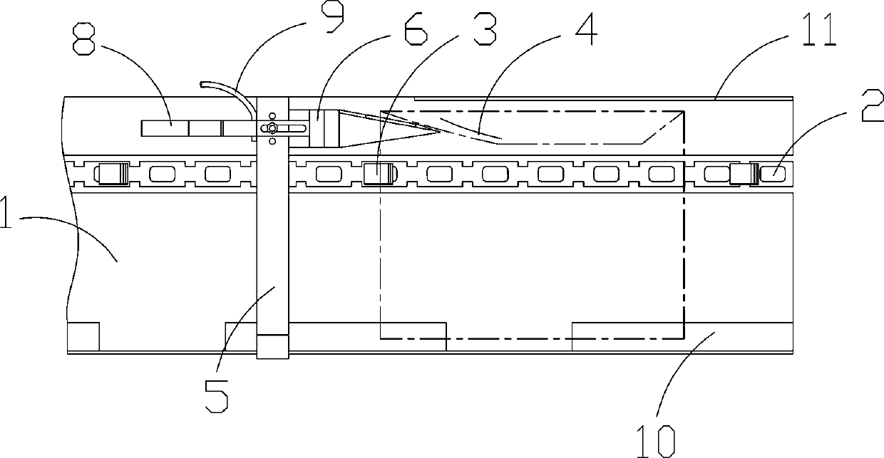 Automatic opening device for envelope cover