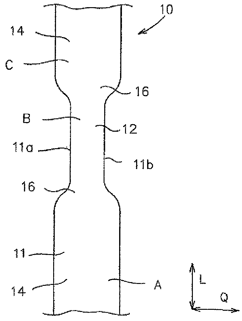 Compression bandage for placing on the human or animal body