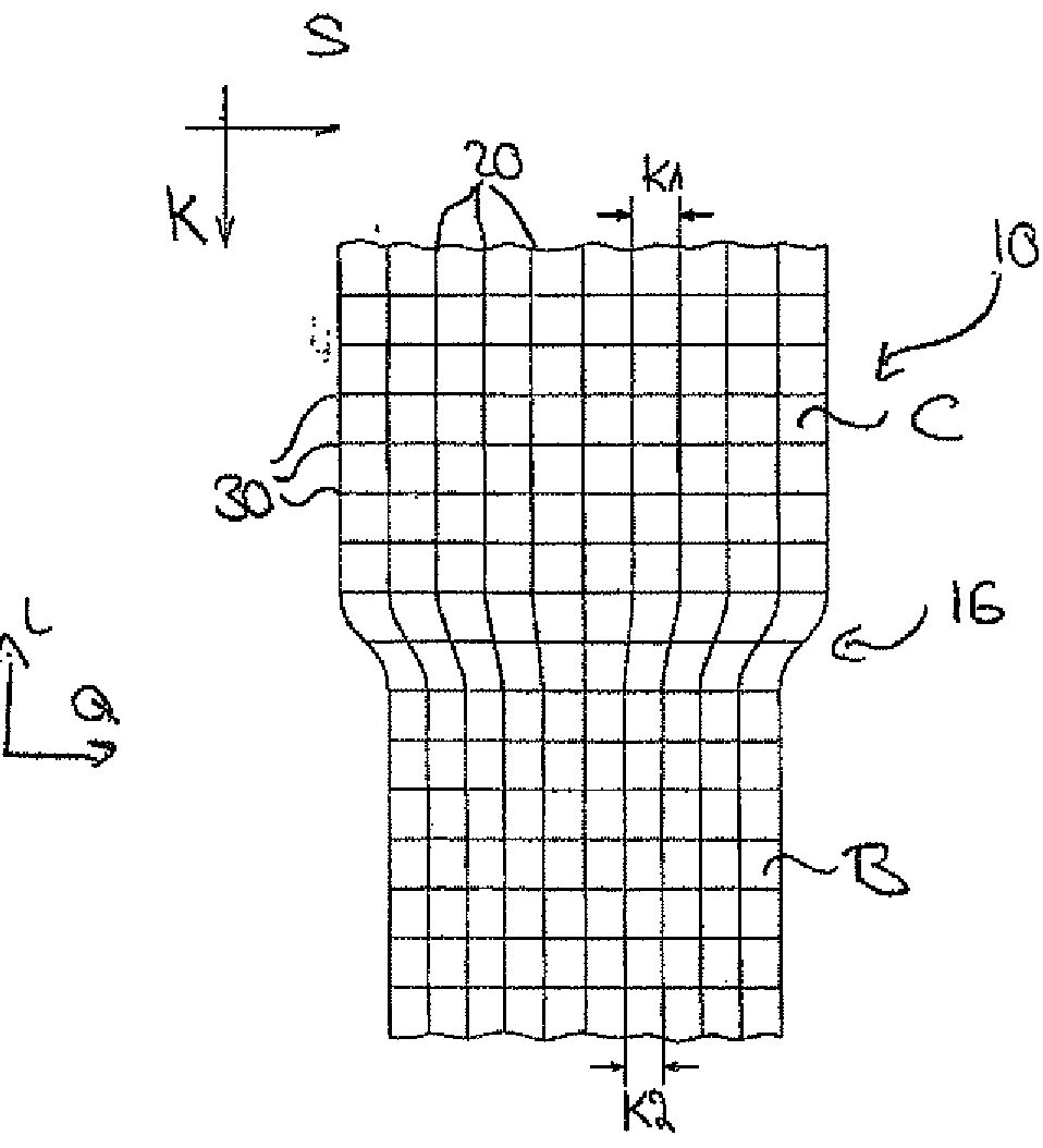 Compression bandage for placing on the human or animal body
