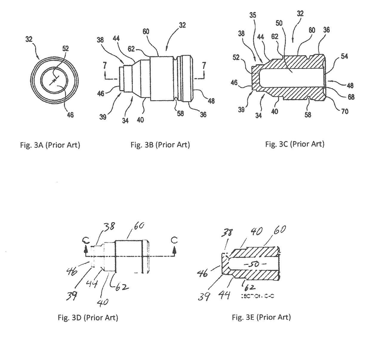 Swabable valve with curvilinear valve stem