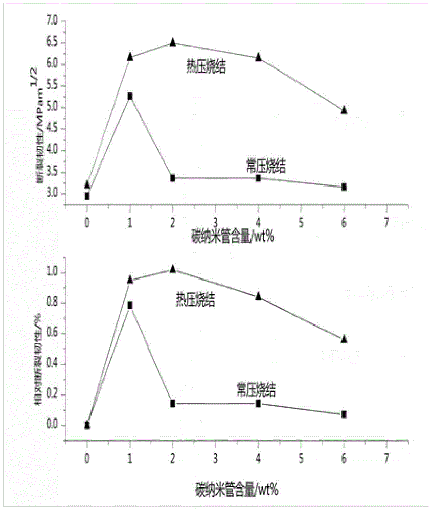 Carbon nano tube-aluminium oxide composite material and preparation method thereof