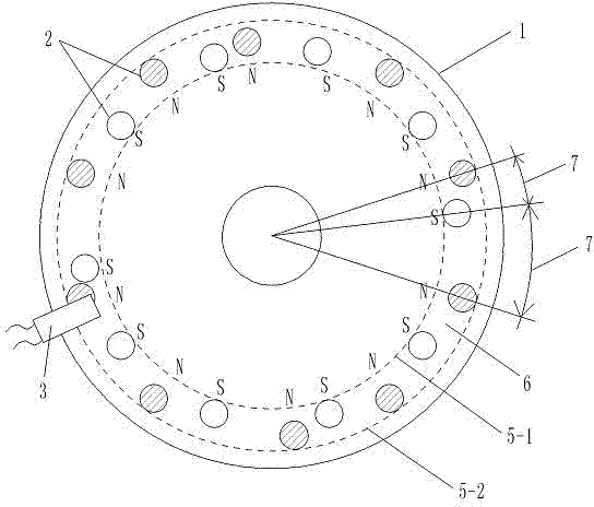 Motorized bicycle having rotary disk type sensor with non-uniformity distribution of multi-magnetic block positions