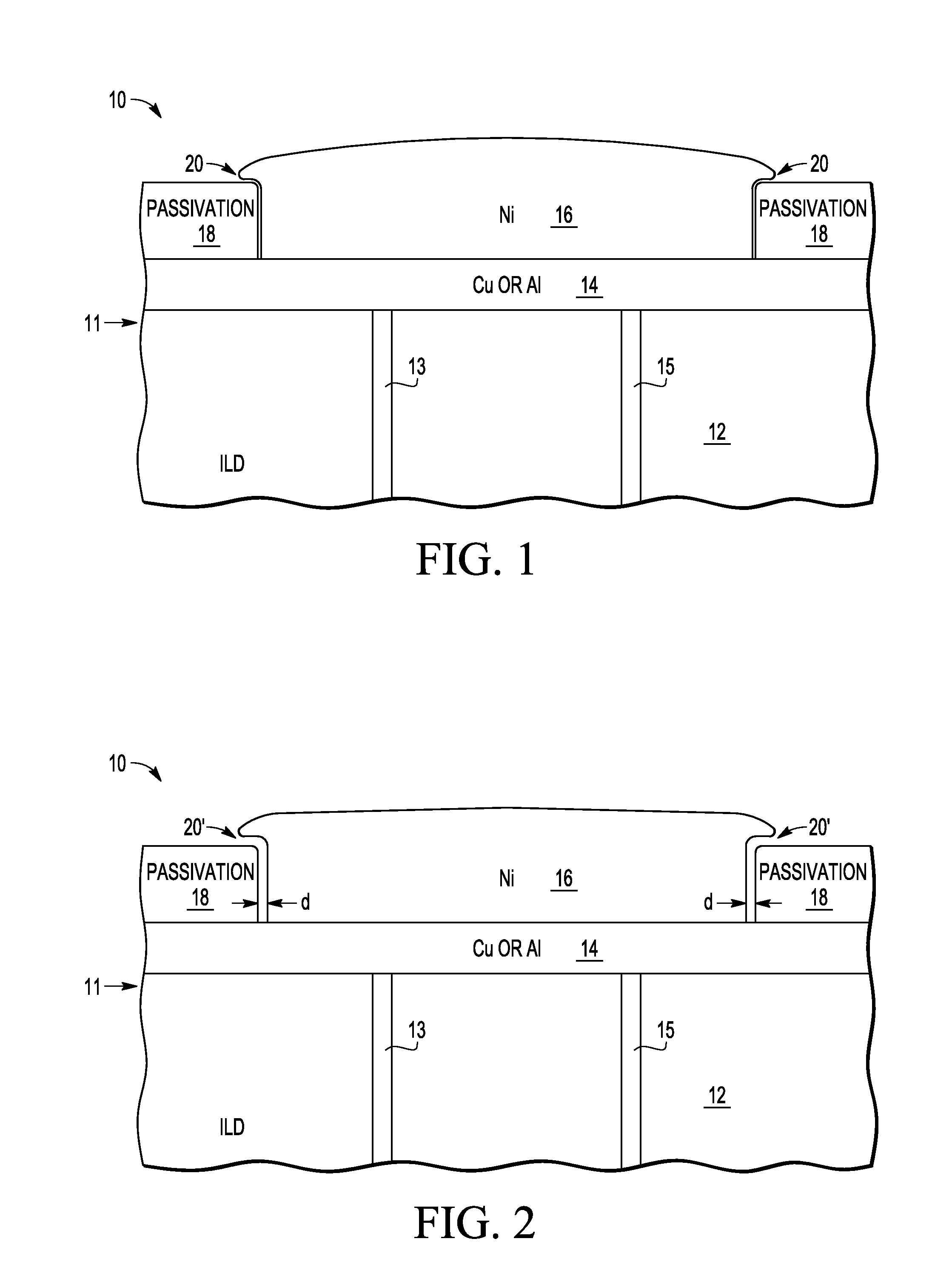 Bond pad with multiple layer over pad metallization and method of formation