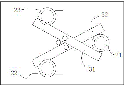 Gear interlocking device of five-gear manual transmission