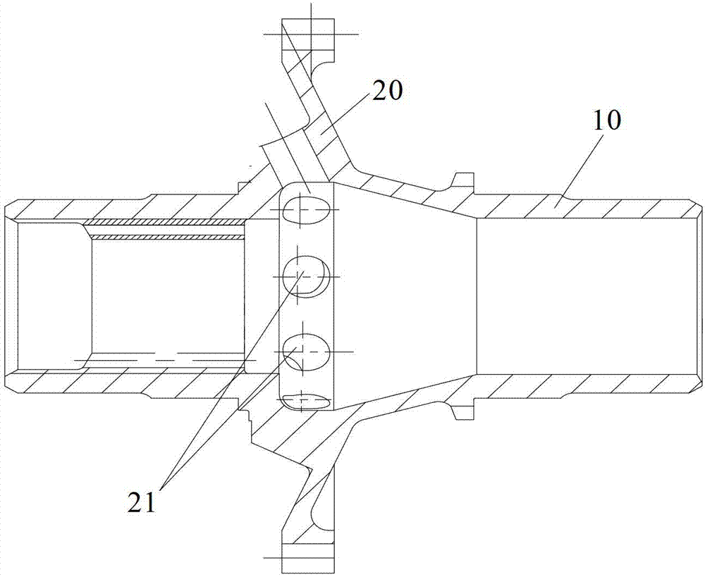 Oil-gas separation gear and engine provided with same