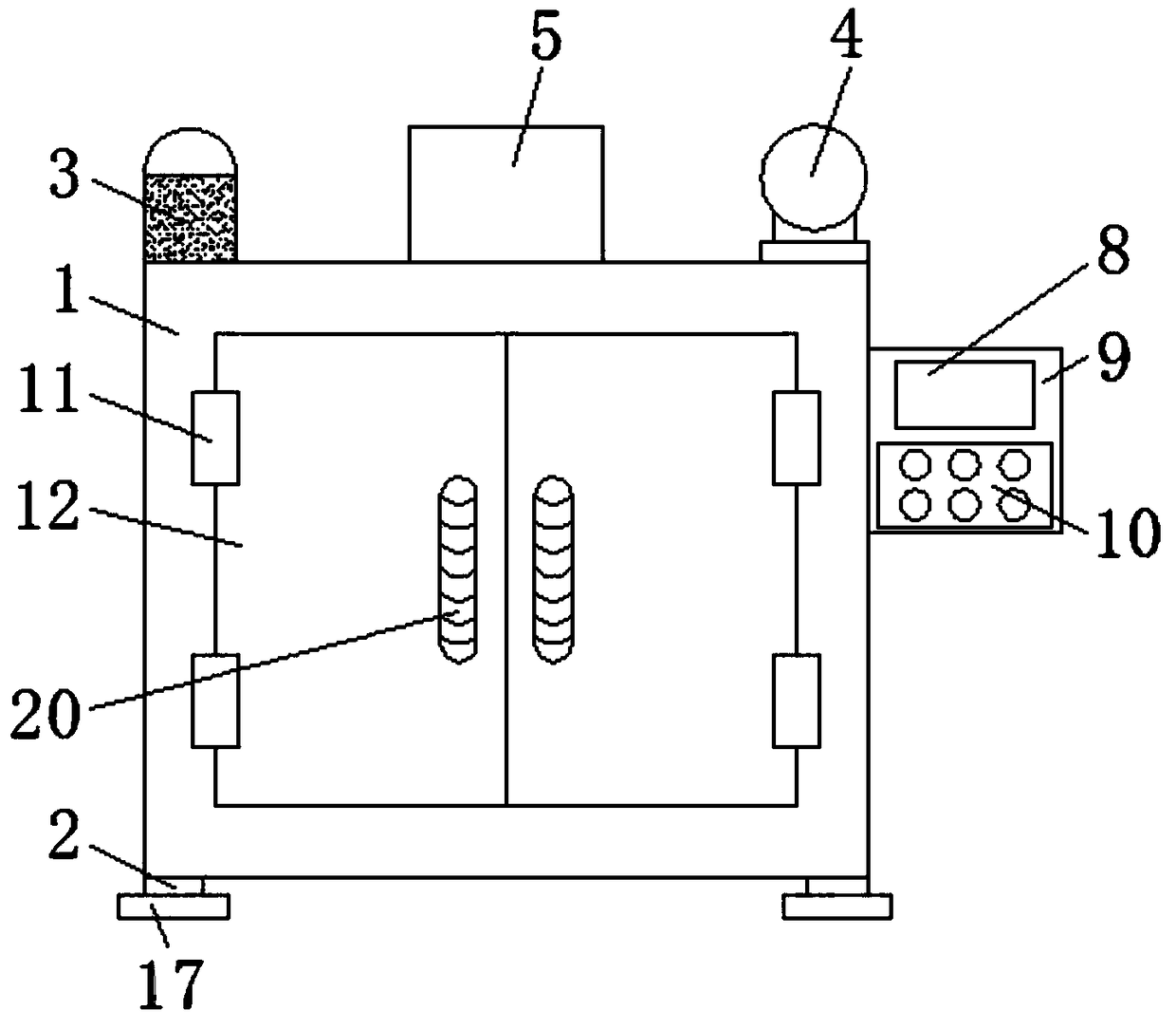 An intelligent storage cabinet with anti-theft alarm function