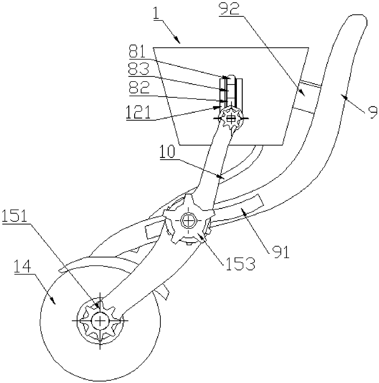 Energy-saving fertilizing vehicle