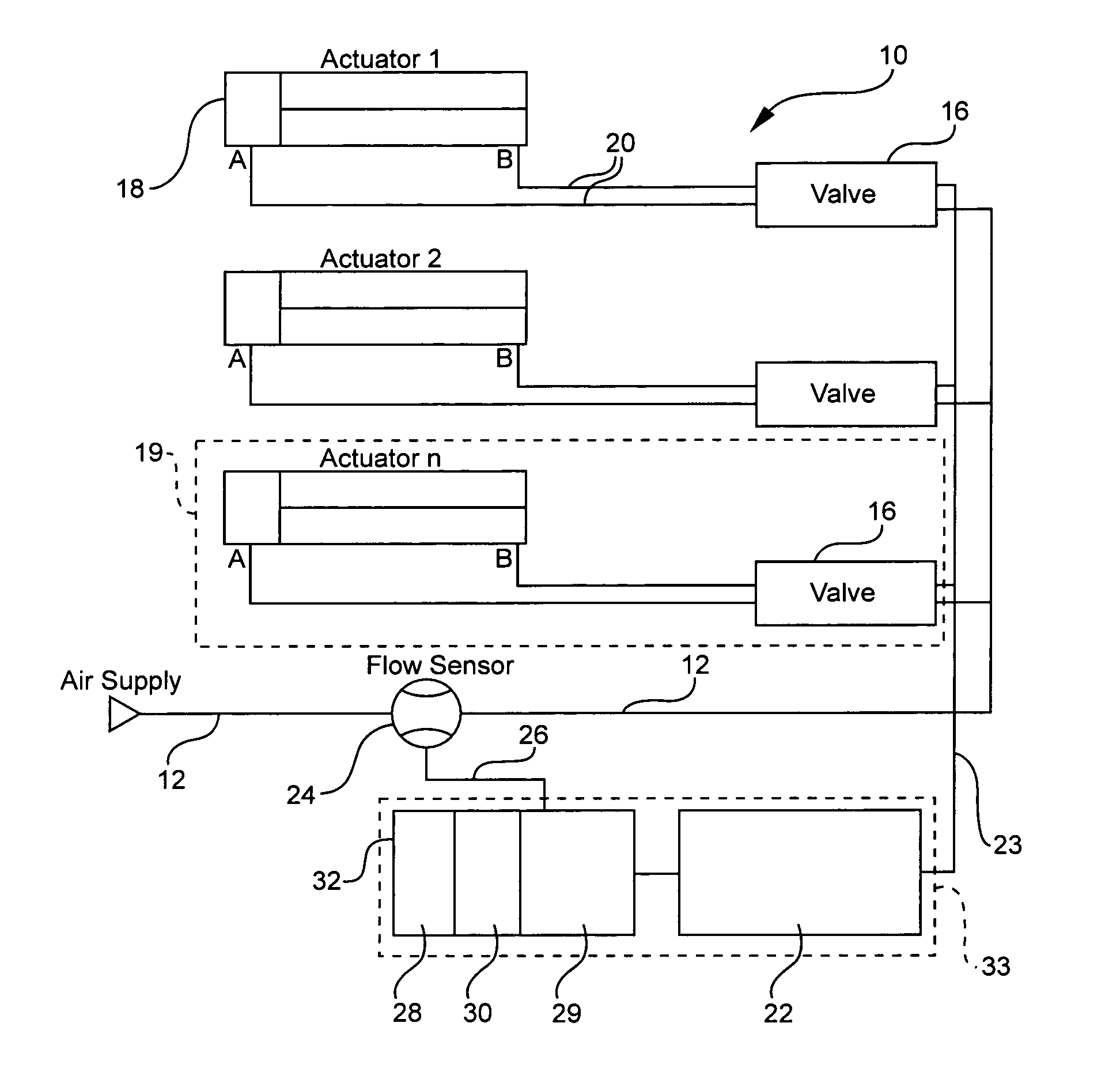Method and apparatus for diagnosing leakage in a fluid power system