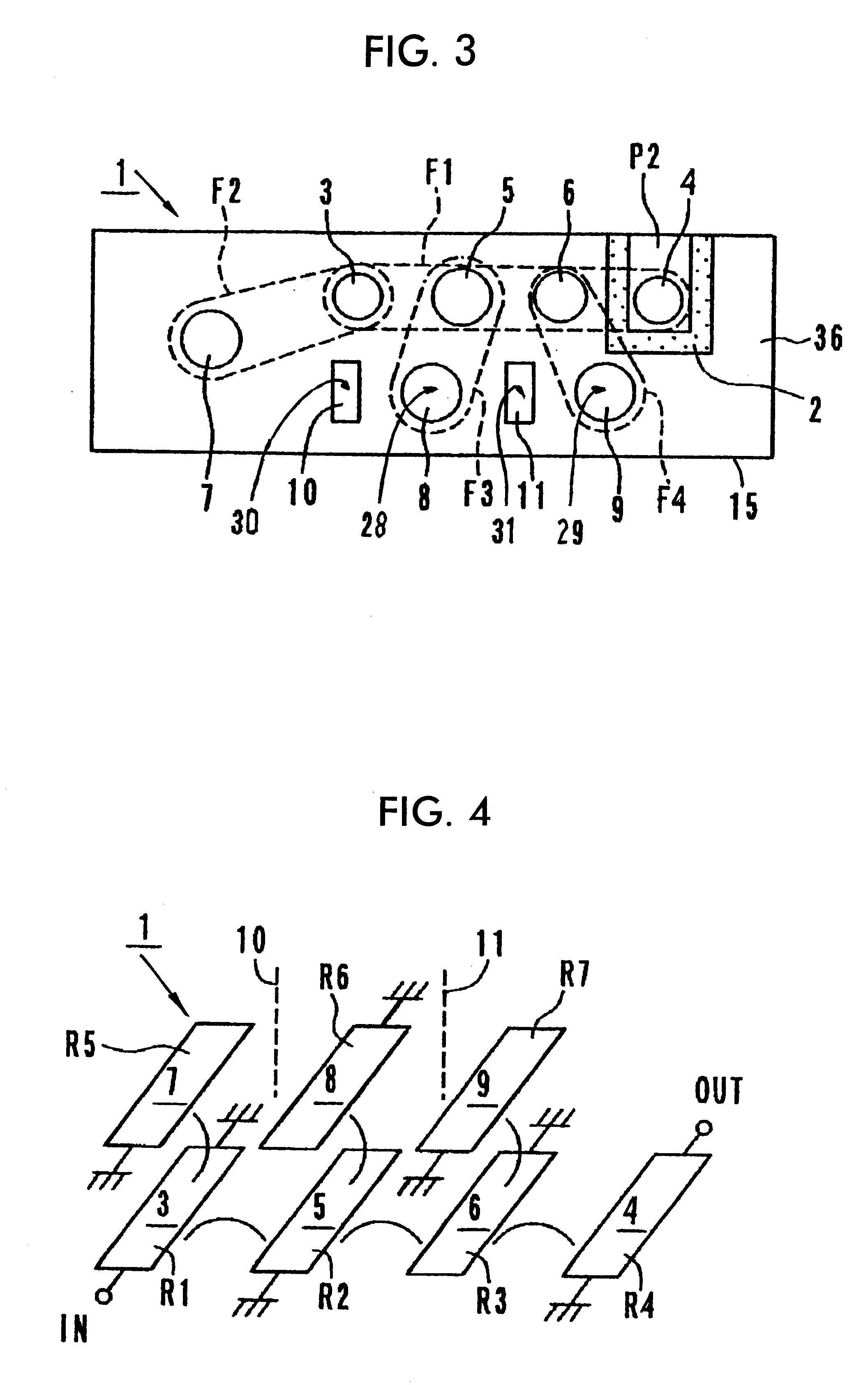 Filter unit comprising a wideband bandpass filter and one band-elimination filter
