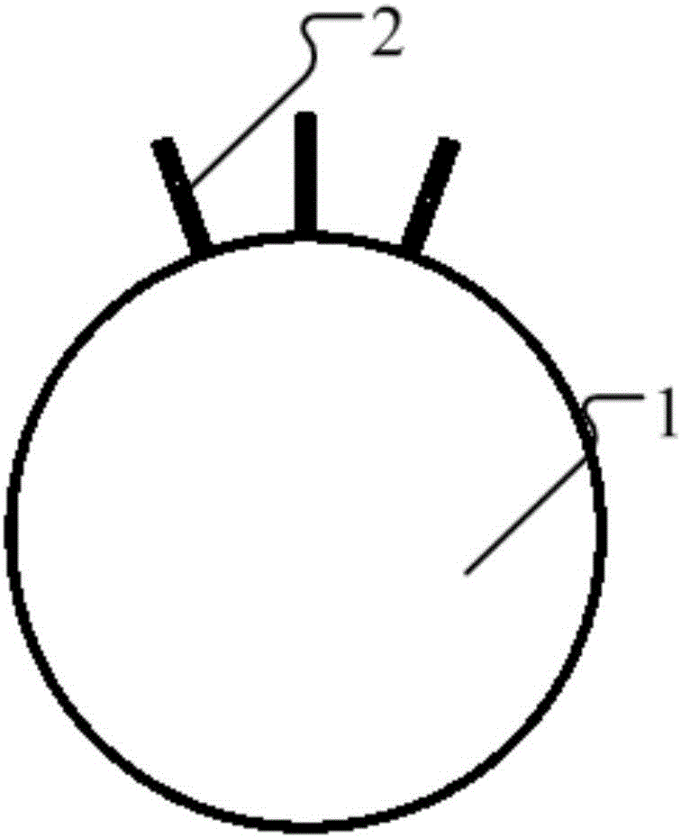 Cylindrical surface triangular central symmetry arrayed electrostatic spinning spray head and spinning method