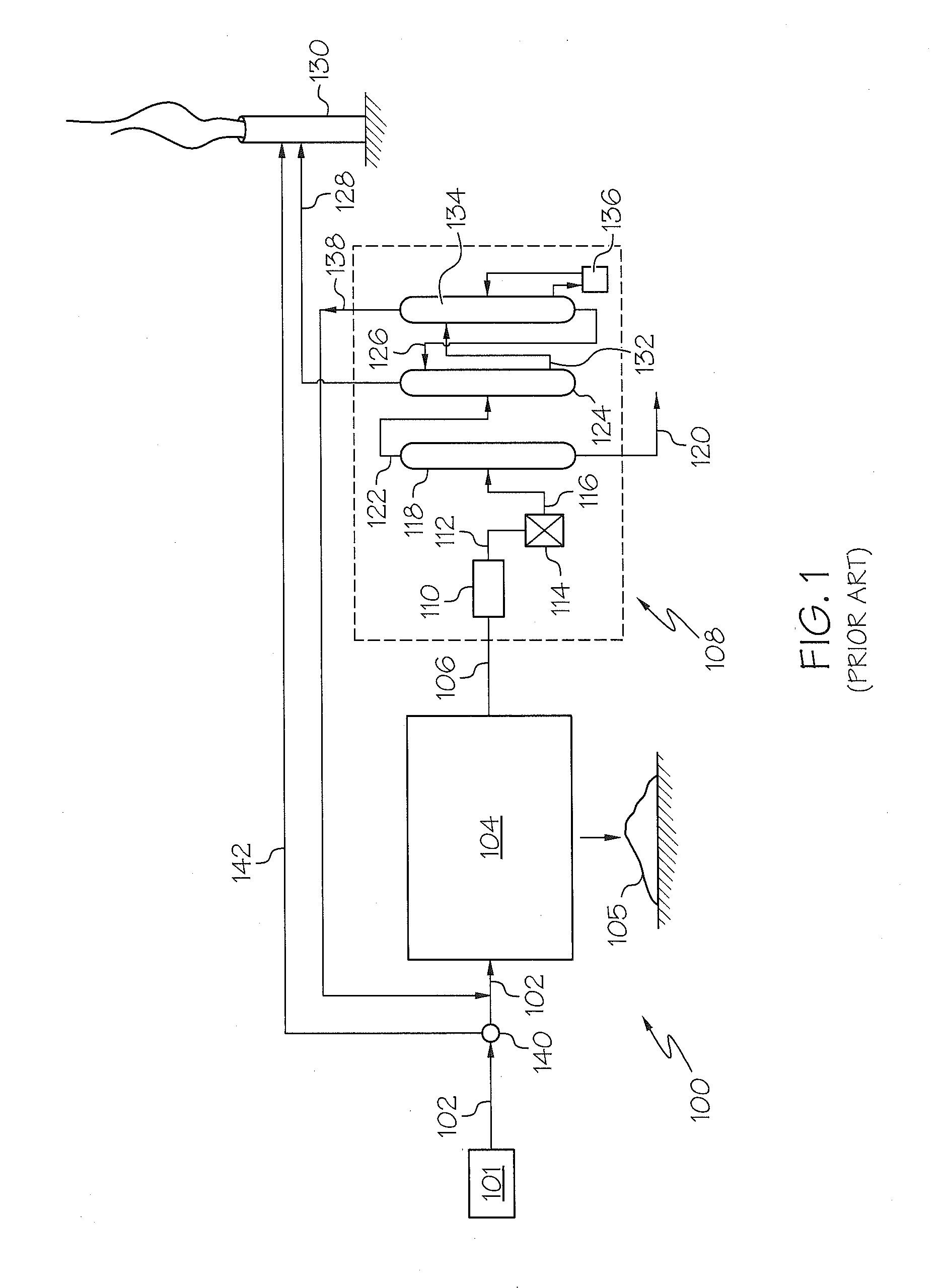 Auxiliary acid and sour gas treatment system and method